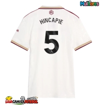 Camisa de Futebol Arsenal Piero Hincapie #5 Equipamento Alternativo Mulheres 2025-26 Manga Curta